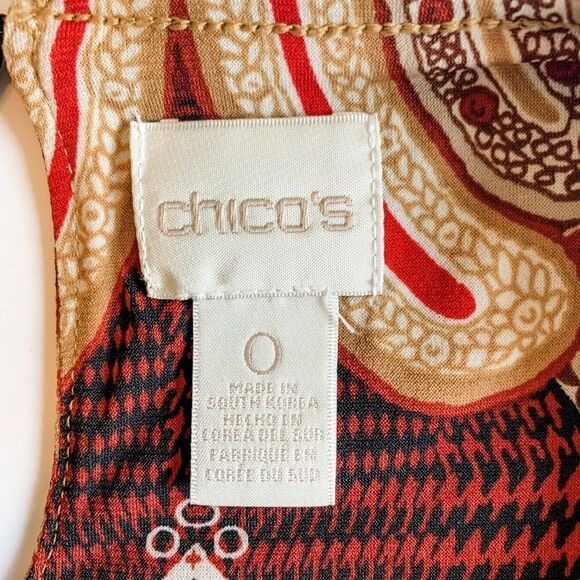 🍋 Chico’s • 3/4 Sleeve Boho Top - Picture 8 of 13